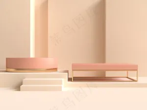 粉色背景