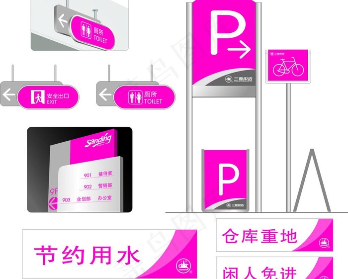 不锈钢立牌图片cdr矢量模版下载