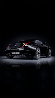 黑色的动感跑车高清摄影图片