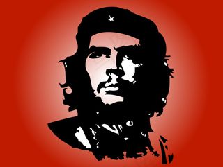 减少格瓦拉的经典的黑白矢量素材