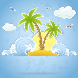 精美夏日卡片矢量素材2