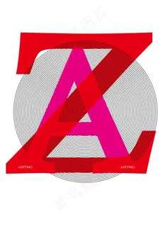 ZA字母圆圈 海报广告设计字体海报... ZA字母圆圈 海报广告设计字体海报...