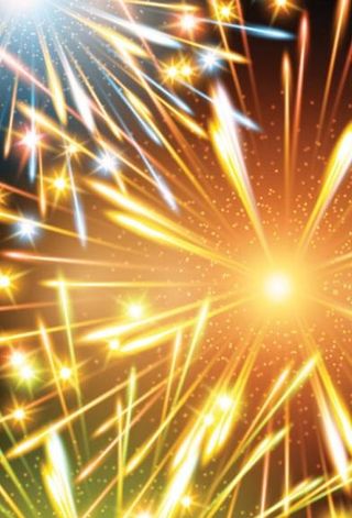 璀璨烟花效果矢量素材二