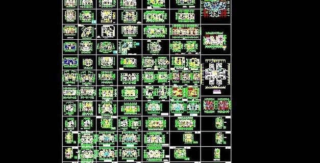 北京某小区户型设计平面布置图