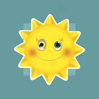 天气预报图案标志太阳