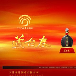 酒业公司金黄色flash片头