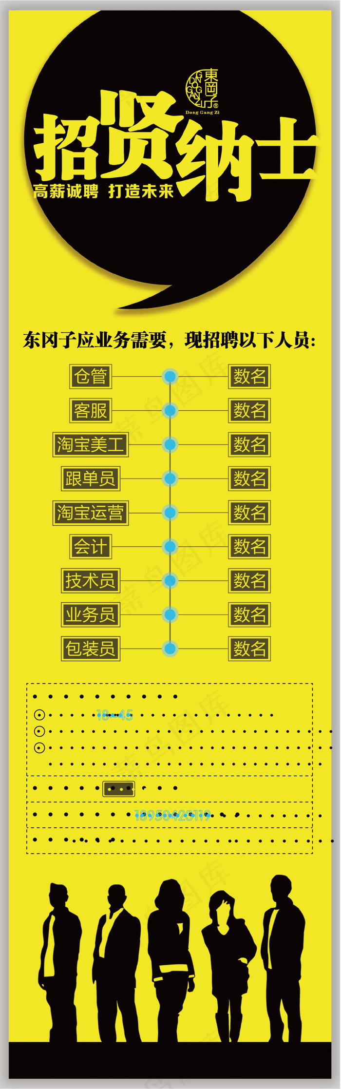 招聘易拉宝ai矢量模版下载