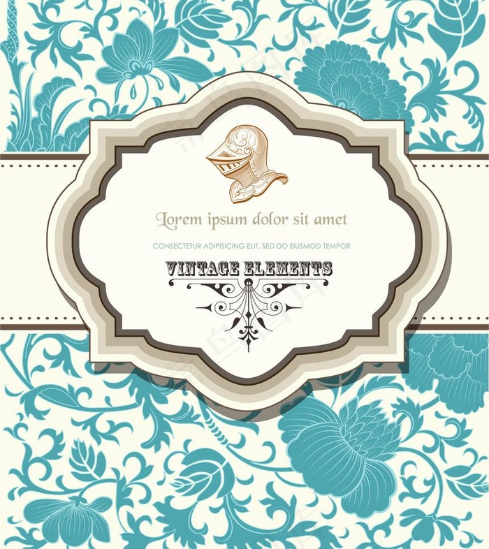 欧式花纹背景图片