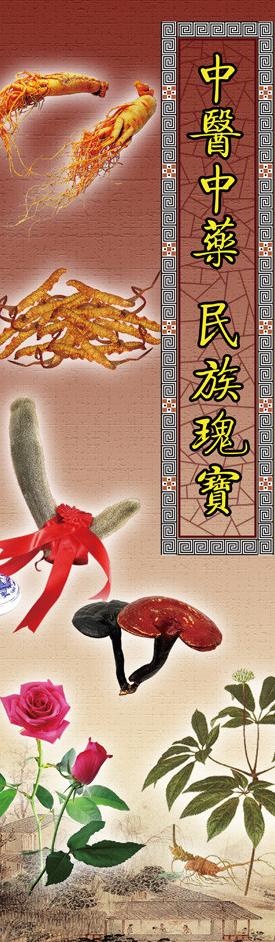 中医中药名族瑰宝图片(1575X4724(DPI:100))psd模版下载