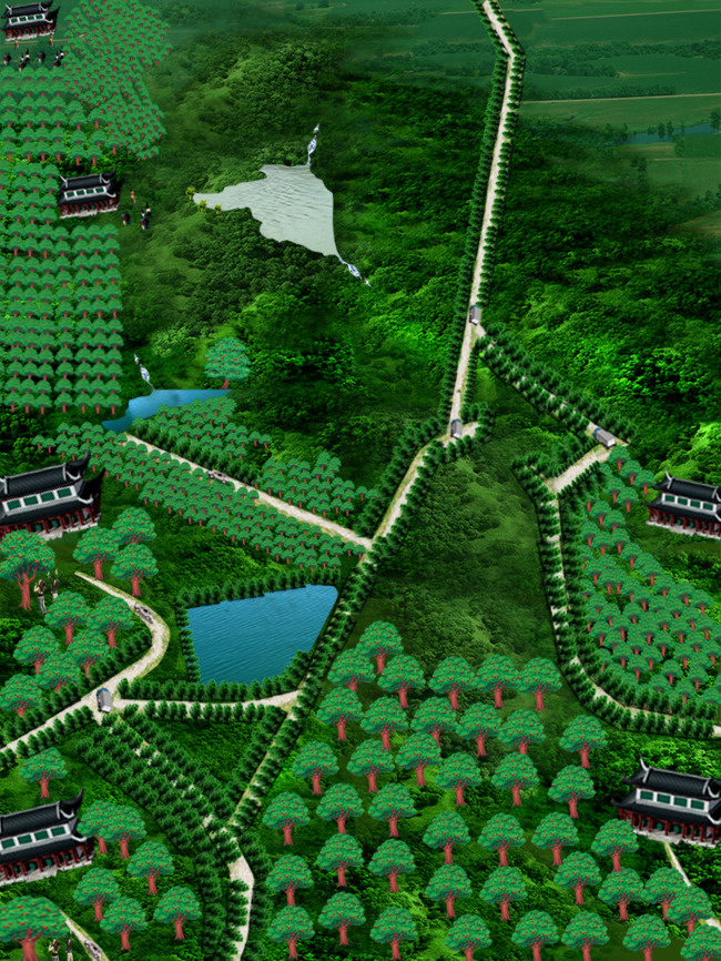 素材制作水果庄园画