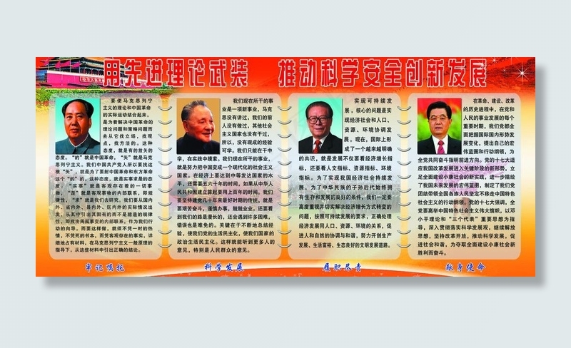 安全创新发展展板图片