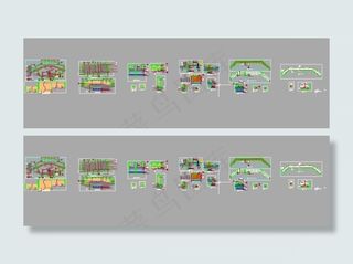 亲水木平台景观设计施工详图