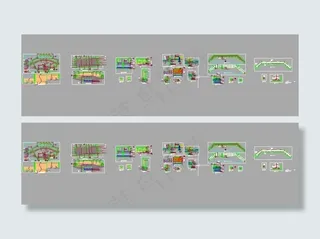 亲水木平台景观设计施工详图