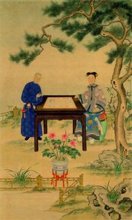 松下围棋 古画图片