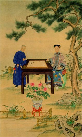 松下围棋 古画图片