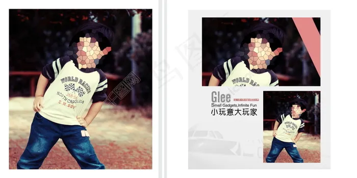儿童写真画册模板psd模版下载