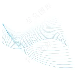 蓝色科技感渐变线条形状素材装饰底纹图案