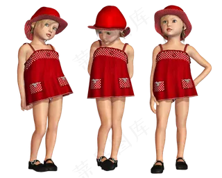 小女孩子素材免扣大图