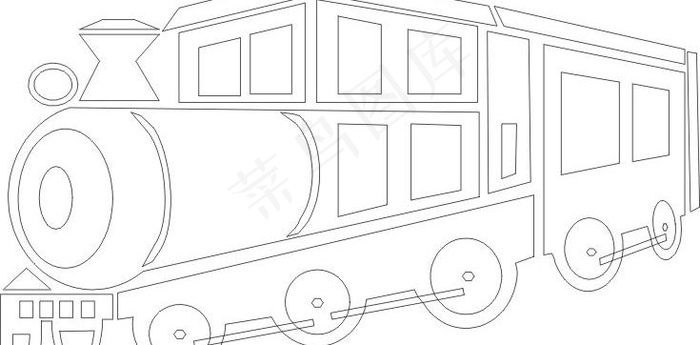 火车矢量图图片