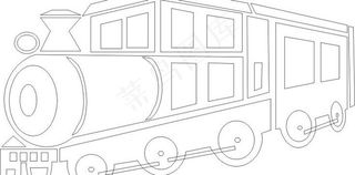 火车矢量图图片