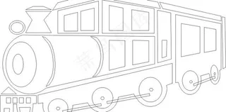 火车矢量图图片