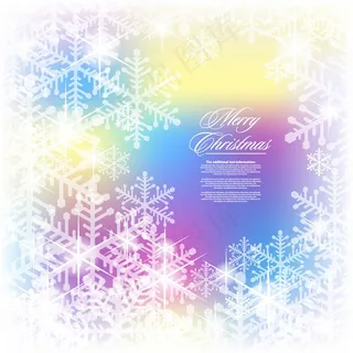 圣诞绚丽背景矢量图