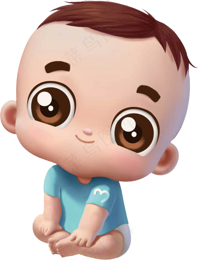 超可爱小男孩素材