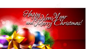 喜庆圣诞节海报背景矢量素材