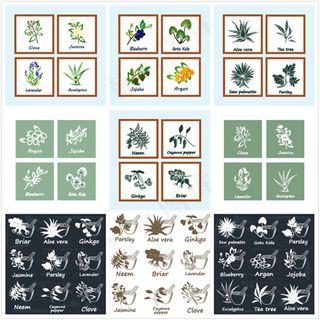 时尚植物图标设计