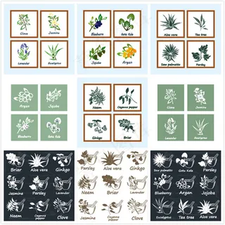 时尚植物图标设计