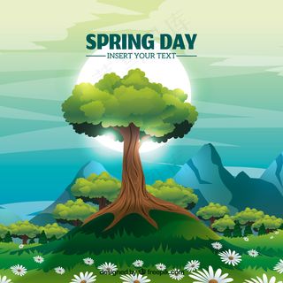 绿色背景矢量图