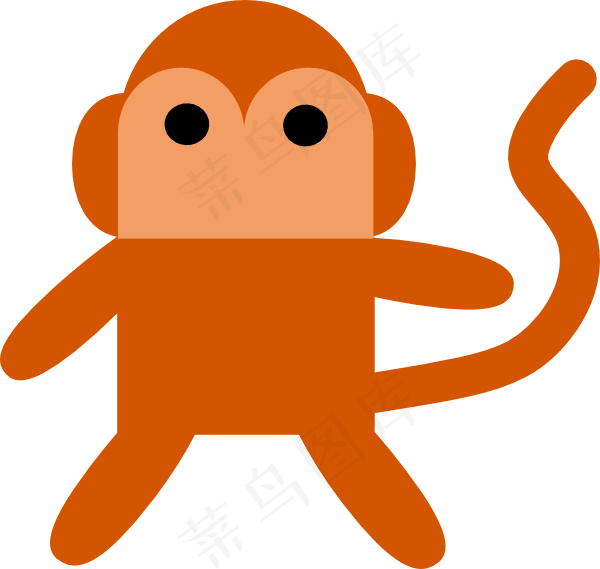 顽皮猴子剪贴画