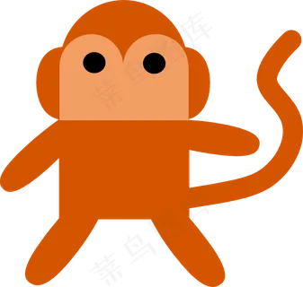 顽皮猴子剪贴画