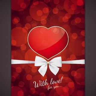 浪漫情人节菜单封面矢量素材