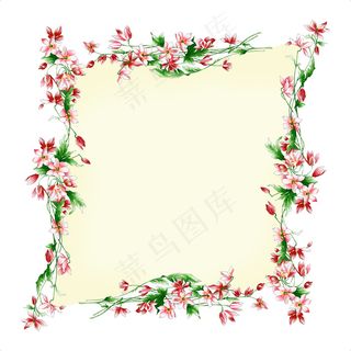 唯美婚礼背景花环