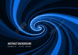 自由蓝色漩涡矢量背景
