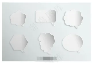 创意白色对话框