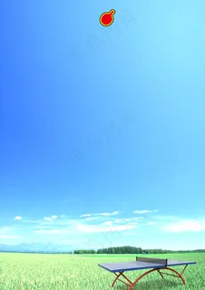 简约乒乓运动背景素材