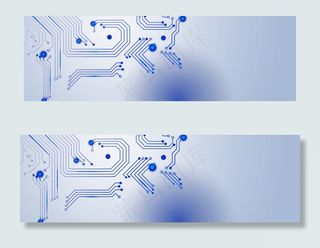 蓝色科技线条海报背景模板