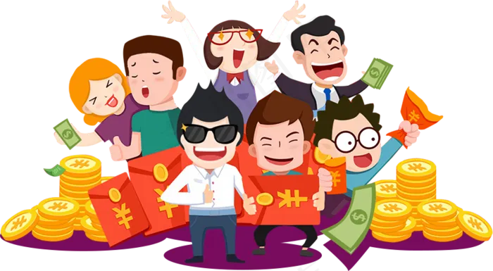 六一卡通儿童手拉手玩耍海报png素...