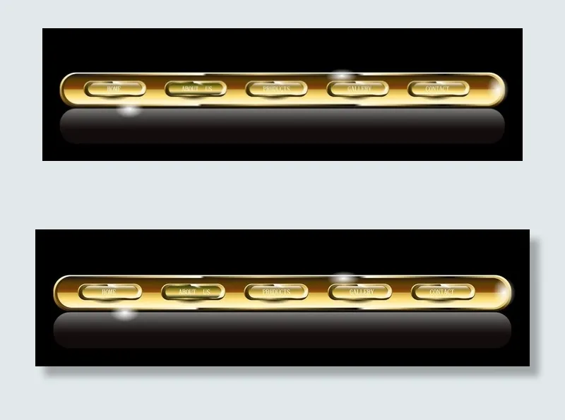 UI导航条图片ai矢量模版下载