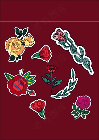 植物花卉图案素材