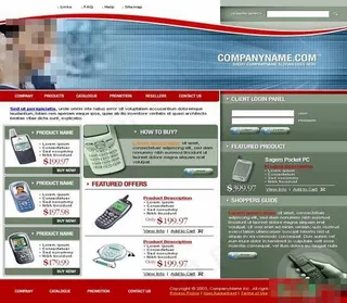 墨绿色手机模板