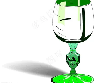 酒杯和投影图片