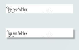 一个迷人的字体的轮廓