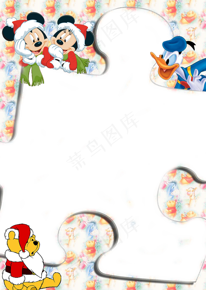 圣诞框架平面设计图图片