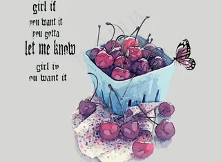 樱桃水果篮图片