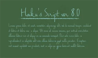 俳句的脚本ver.06字体