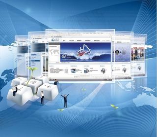 水晶网站页面展示 杂志封底设计图片