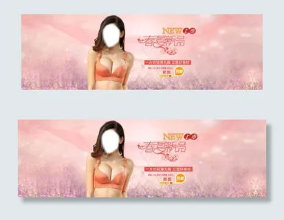 春装新品文胸内衣海报